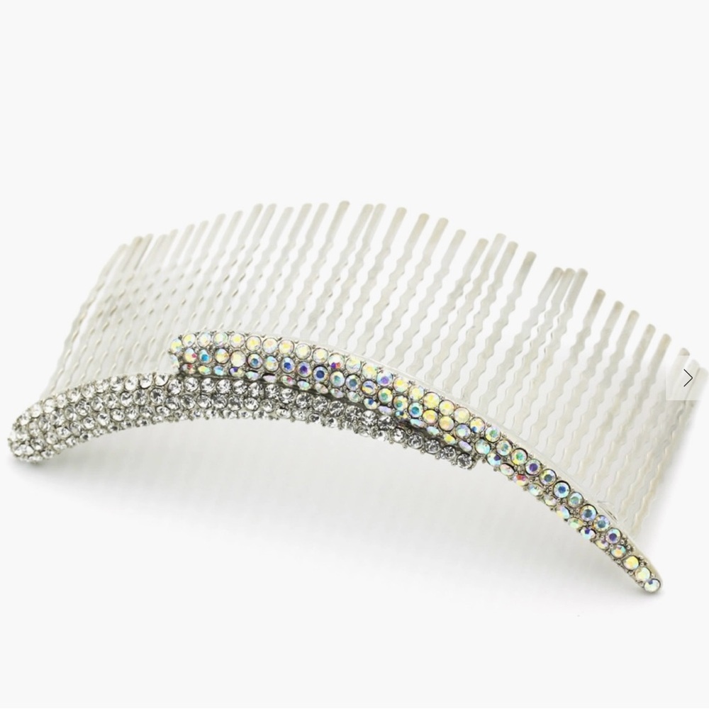 SoHo Style Elegant Silver Rhinestone Hair Comb